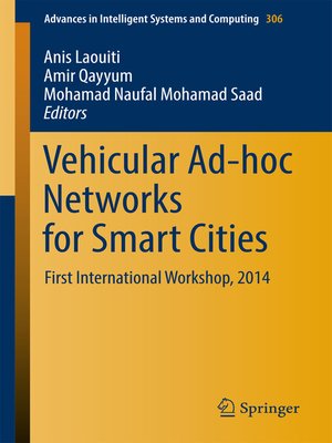 cover image of Vehicular Ad-hoc Networks for Smart Cities